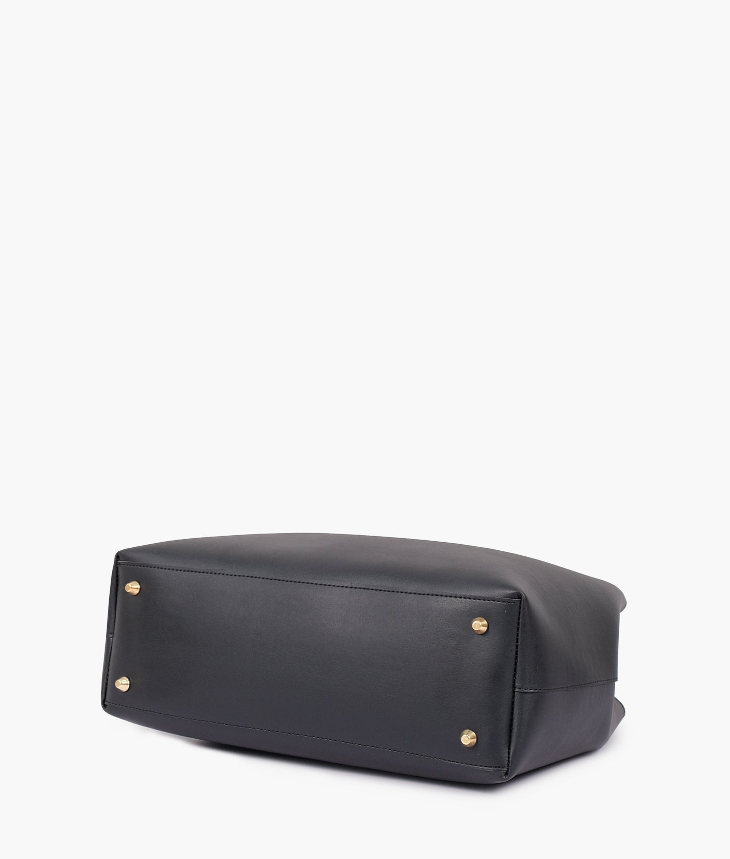 Bolso de mano negro con cremallera