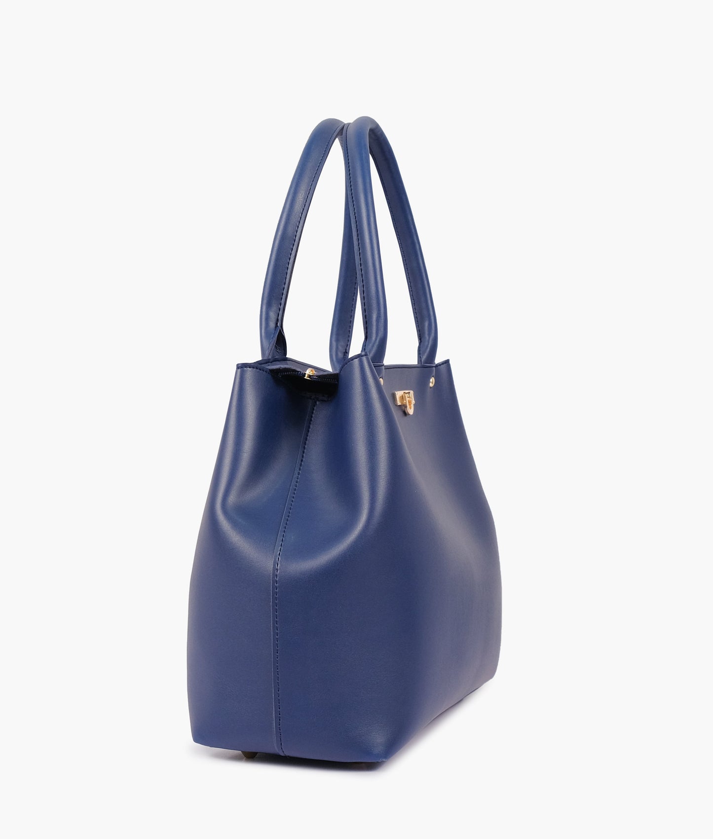 Bolso de mano azul con cremallera