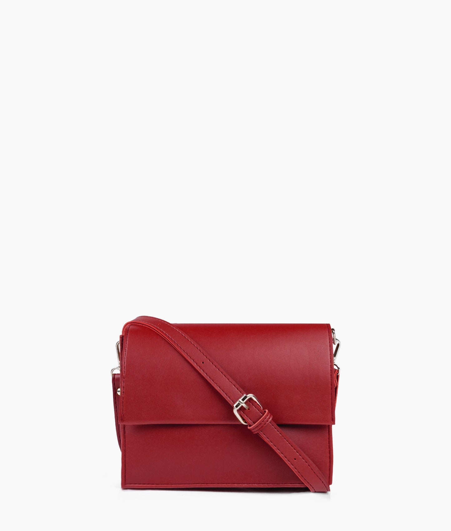 Maroon mini cross-body bag